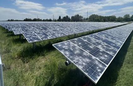 Daño de granizo sobre instalación fotovoltaica con seguidores solares